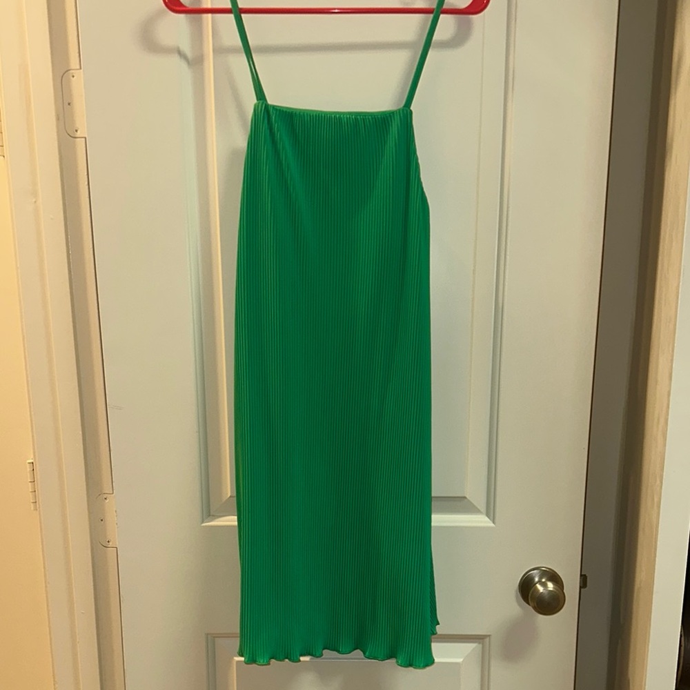 Zara Green Asymmetrical Dress